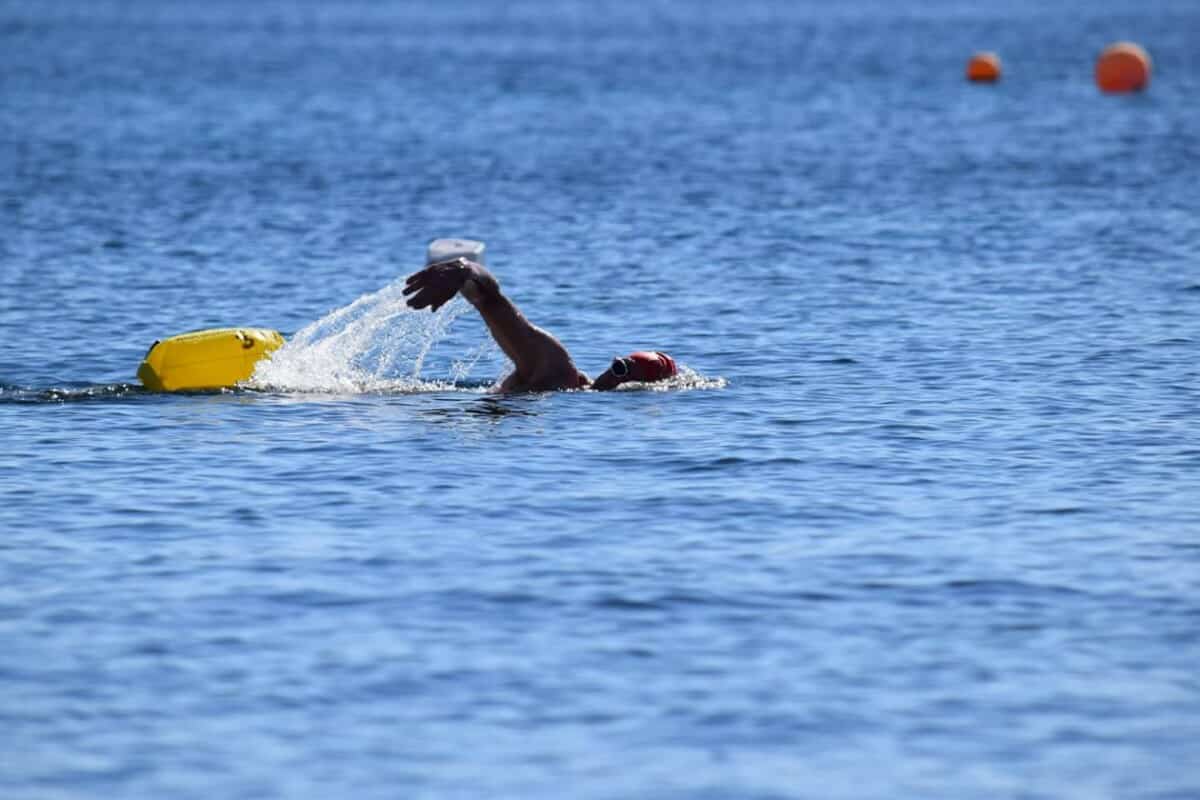 andy wolf swimming