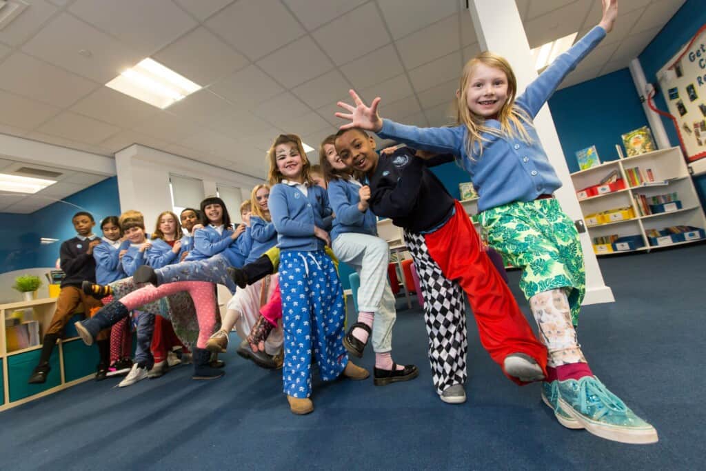 children dressed in their wrong trousers