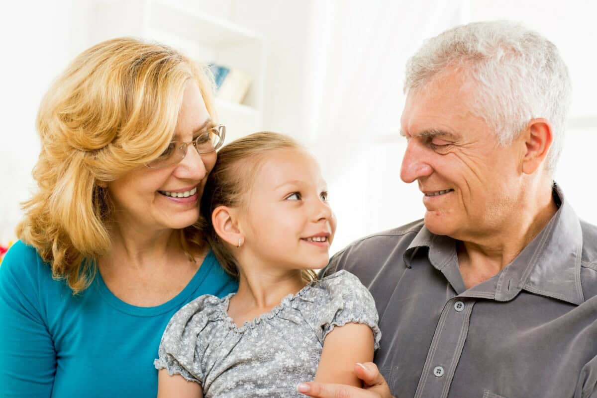 child with older family