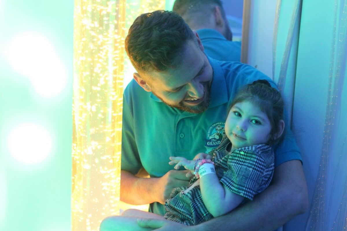 child in sensory play room