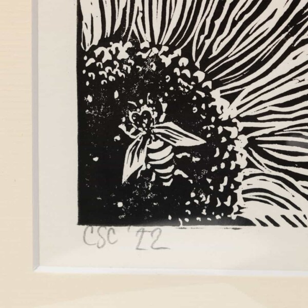 Caroline Crossland | Sunflower with Bees and Seeds - Image 2