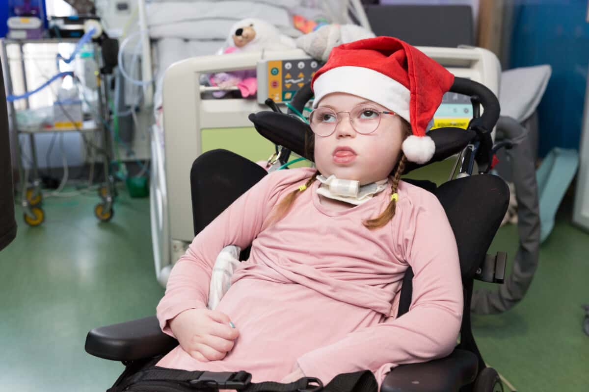 A patient taking part in the BIG Christmas Dress Up