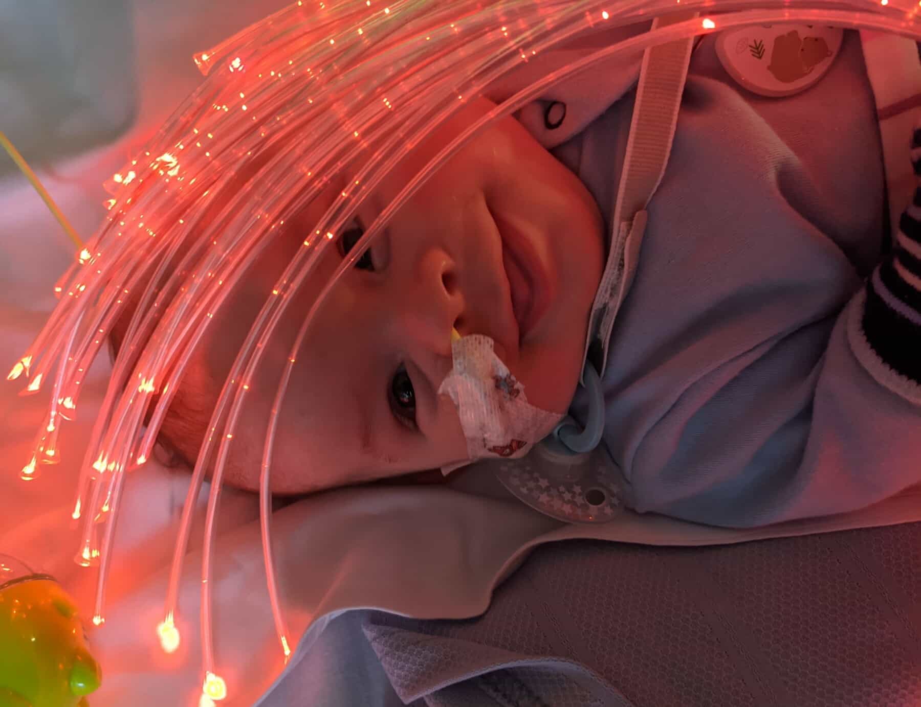 Freddie in the sensory play room