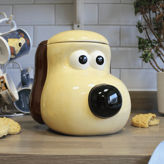 Gromit head ceramic cookie jar
