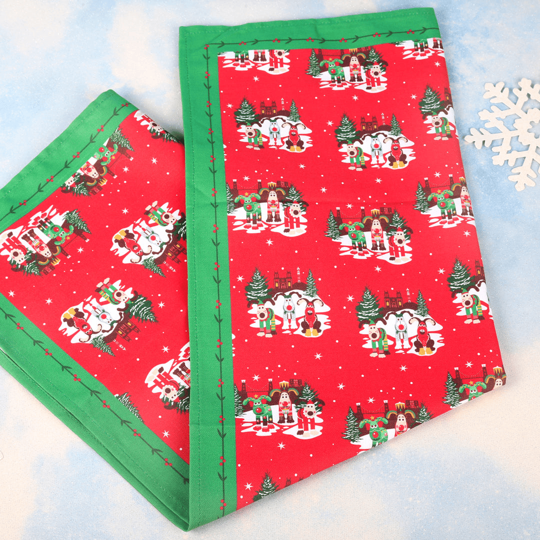 Gromit Unleashed Christmas Tea Towel