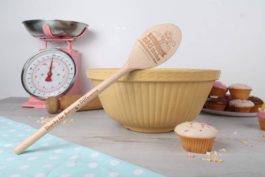 Image of the Wallace & Gromit's Big Bake spoon that you win when you raise more than 50 pounds.