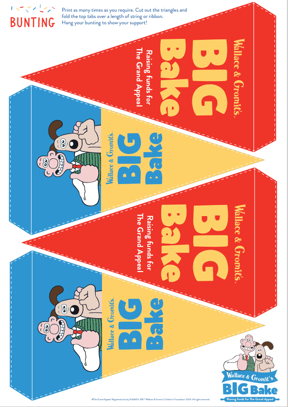 Wallace & Gromit's Big Bake Bunting
