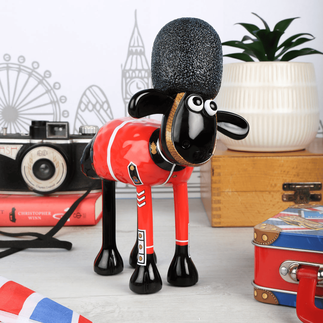 'The Guardian' Shaun the Sheep figurine based on a sculpture from the Shaun in the City trail.