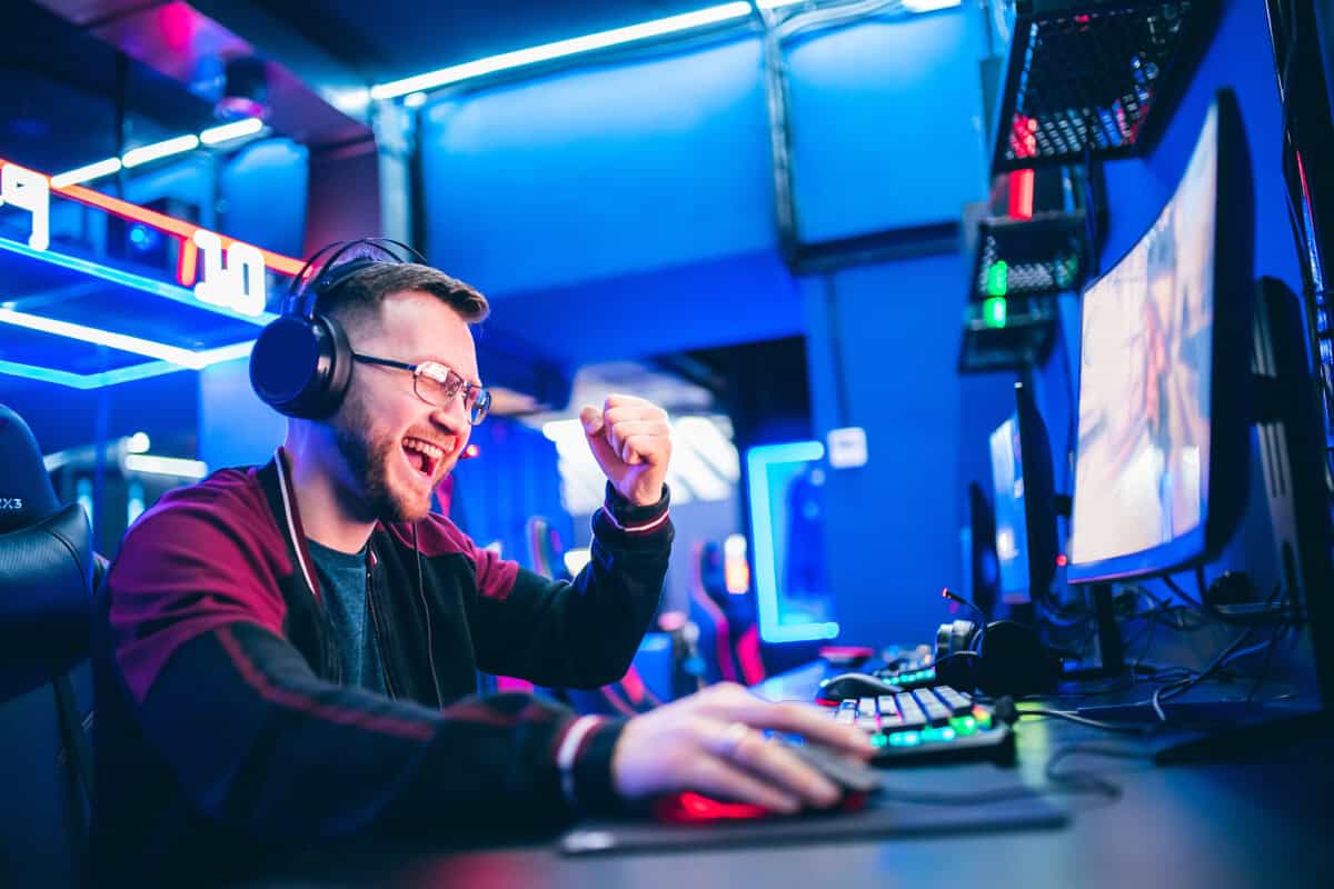 young person taking part in a streaming challenge