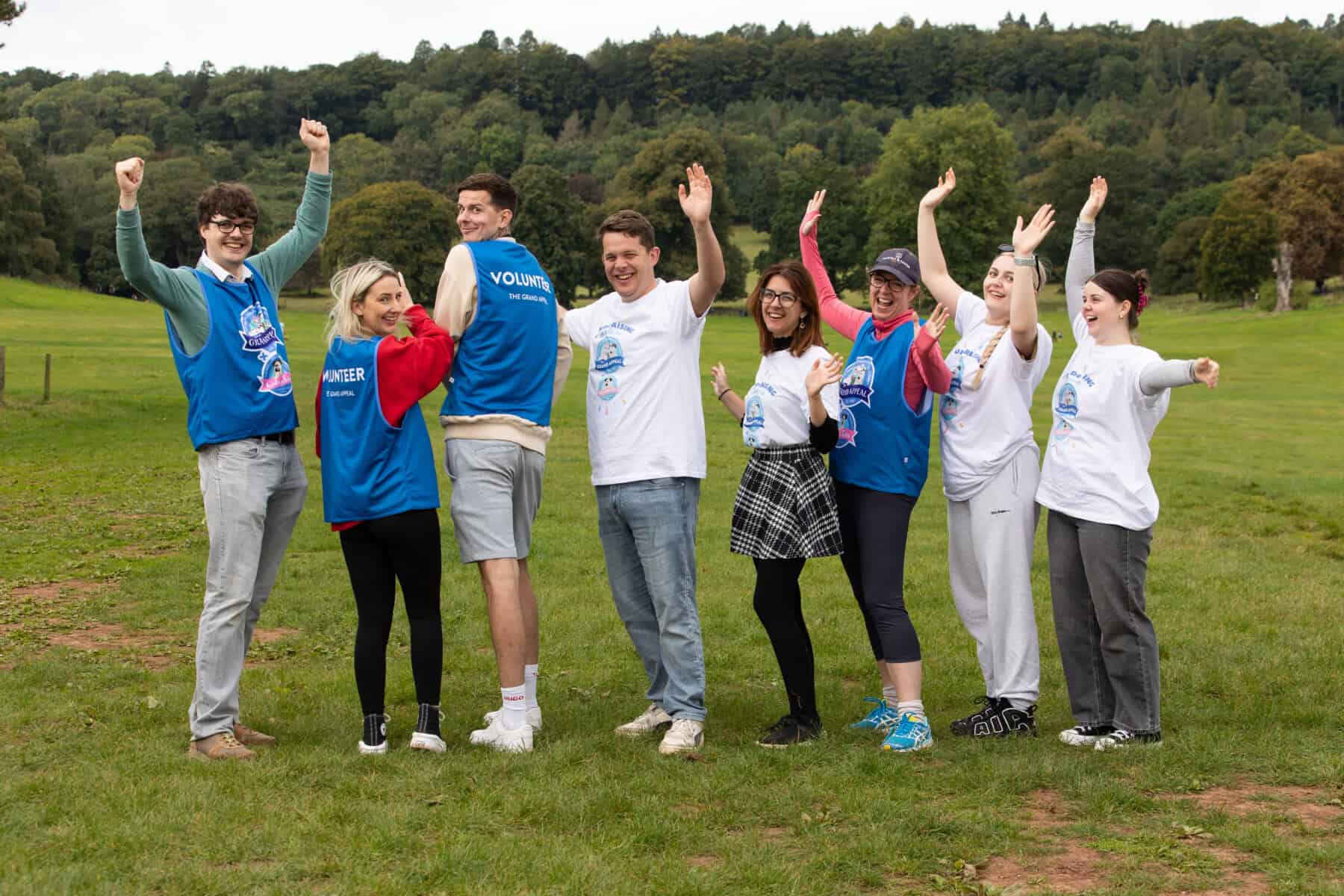 Coporate partners Albert Goodman volunteering at The Grand Appeal's first-ever Grand Walk