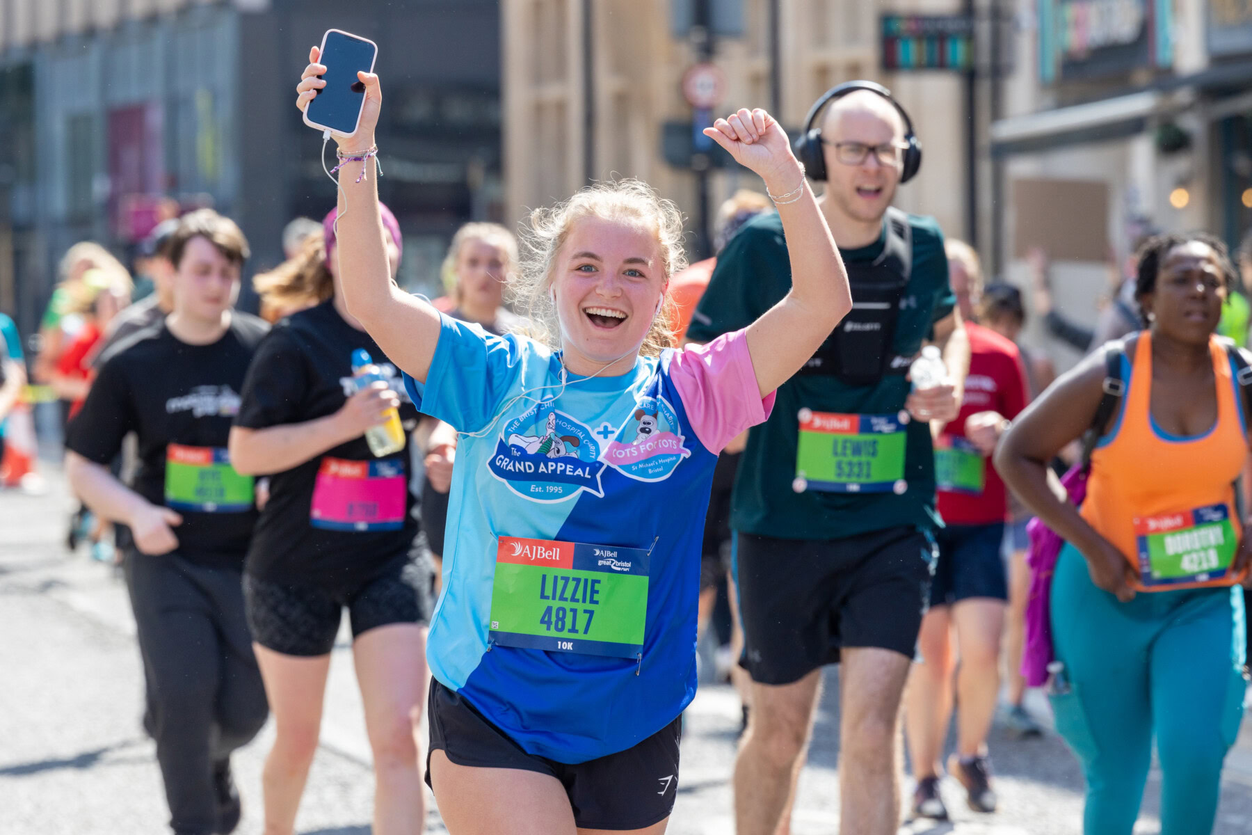 Happy Grand Appeal runner at Great Bristol Run