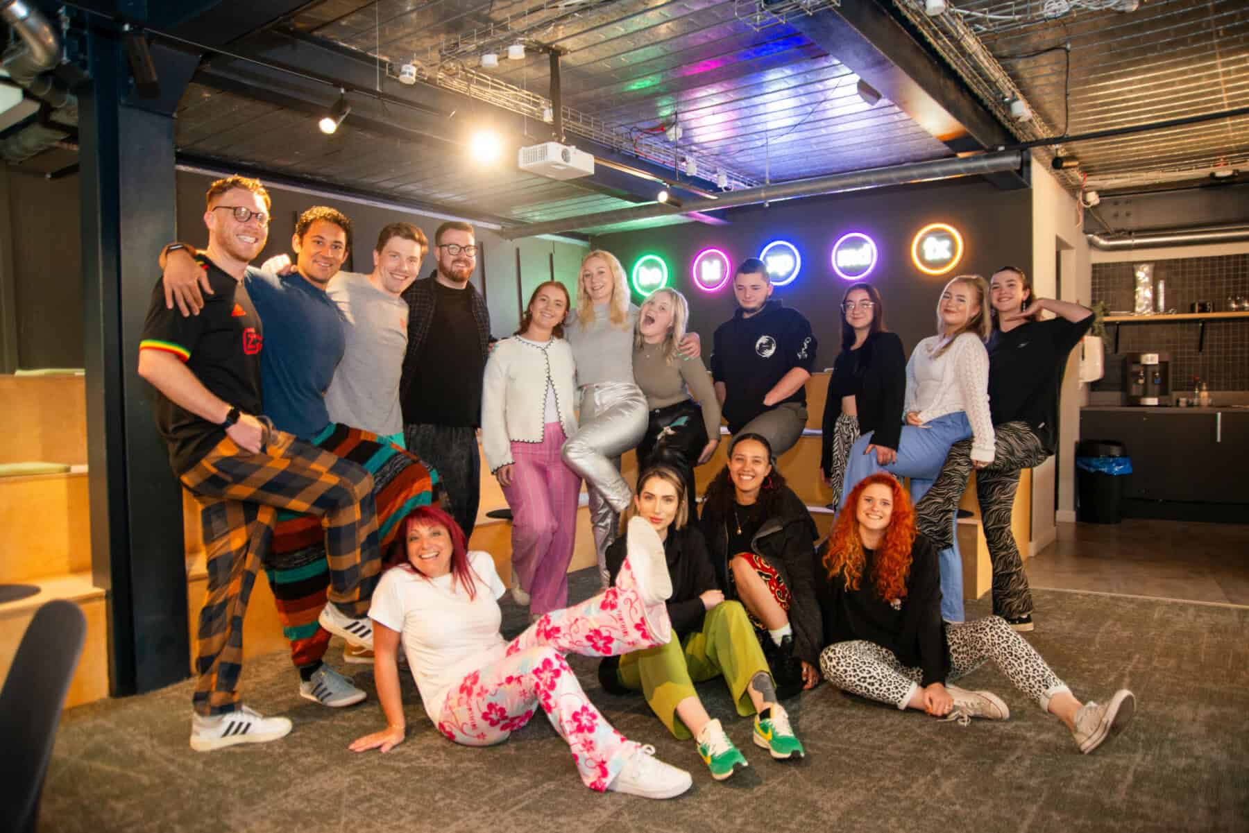 Mustard coporate supporters of The Grand Appeal taking part in the annual Wrong Trousers Day