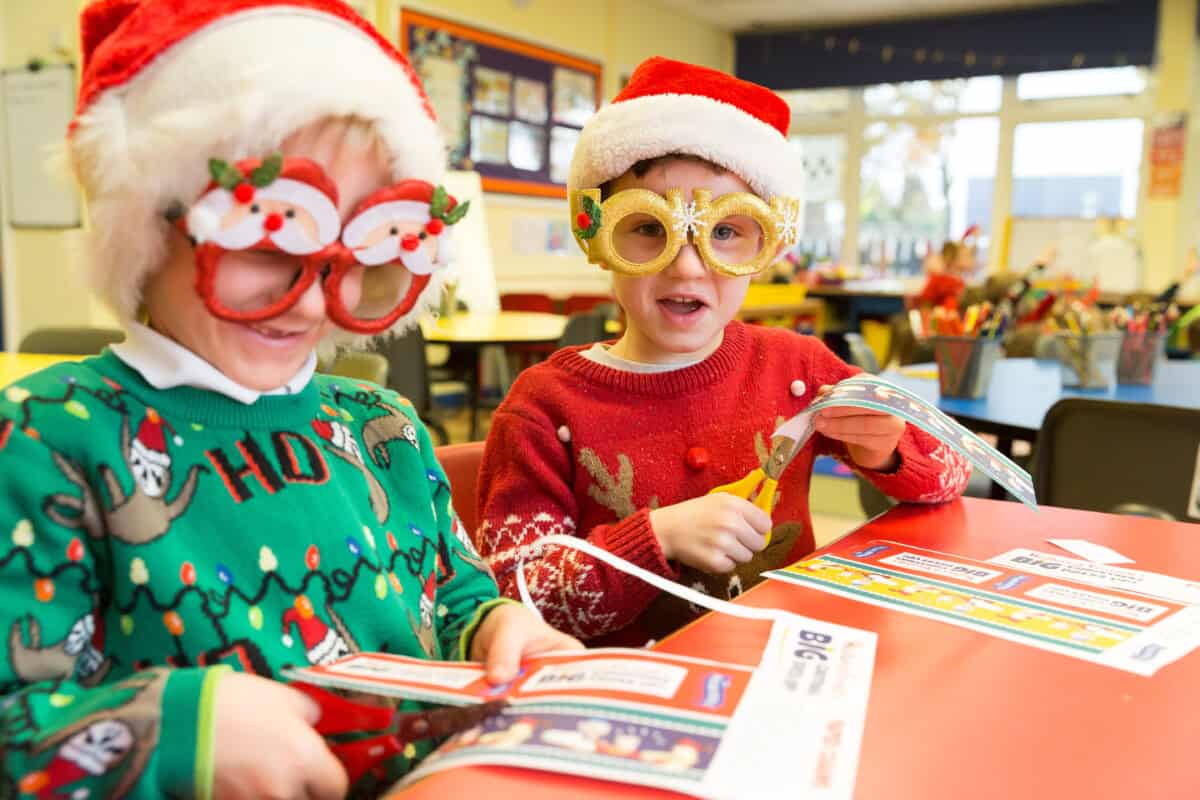 Children enjoying Wallace & Gromit's BIG Christmas Dress Up