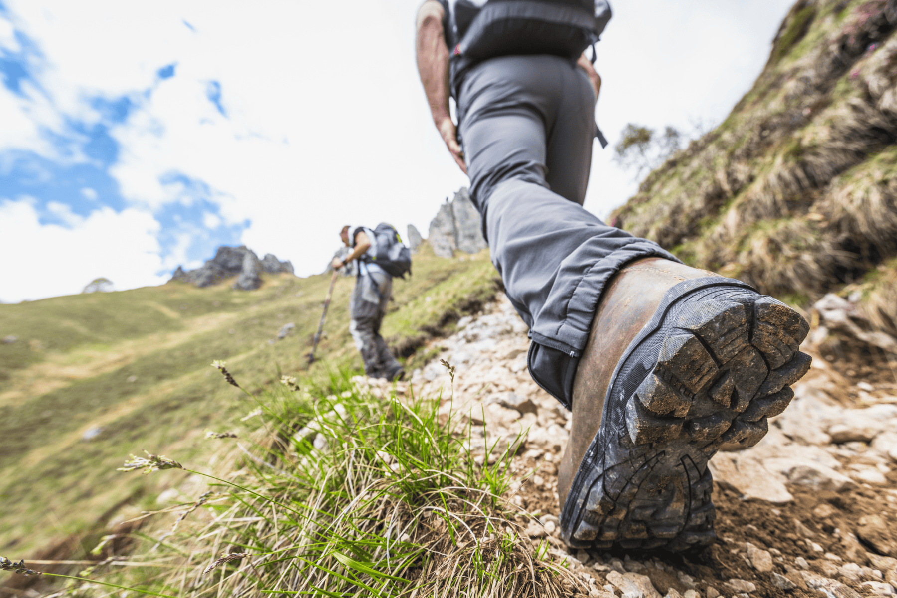 Person taking on the three peaks challenge for The Grand Appeal