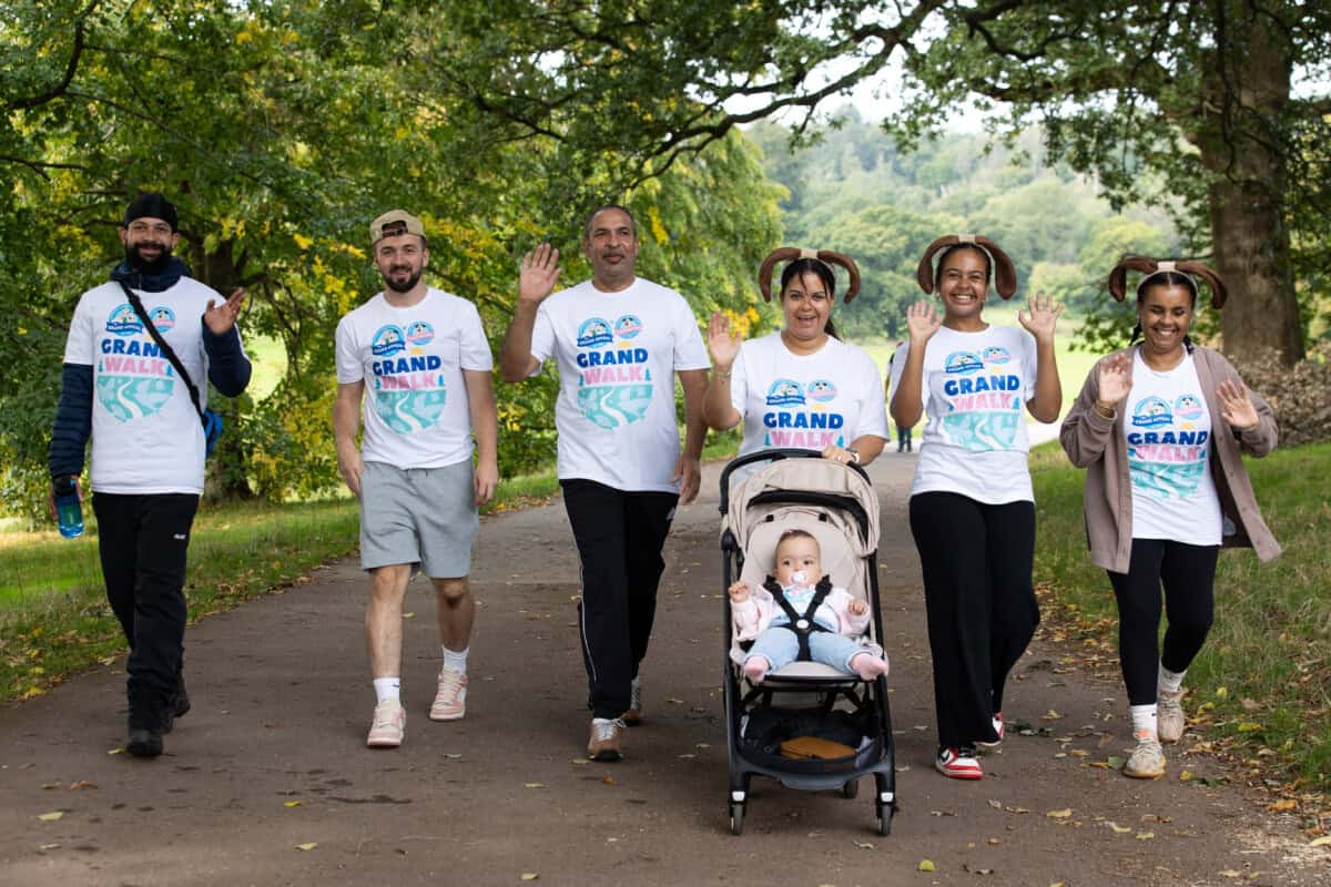 Family taking on Grand Walk for The Grand Appeal