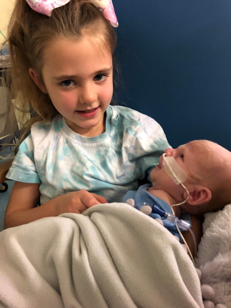 Siblings in hospital