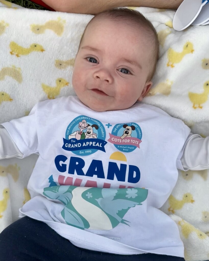 Reid in his Grand Walk t-shirt.