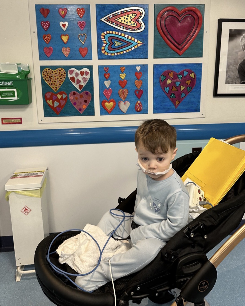 Miles on Bristol Children's Hospital's Dolphin Ward.
