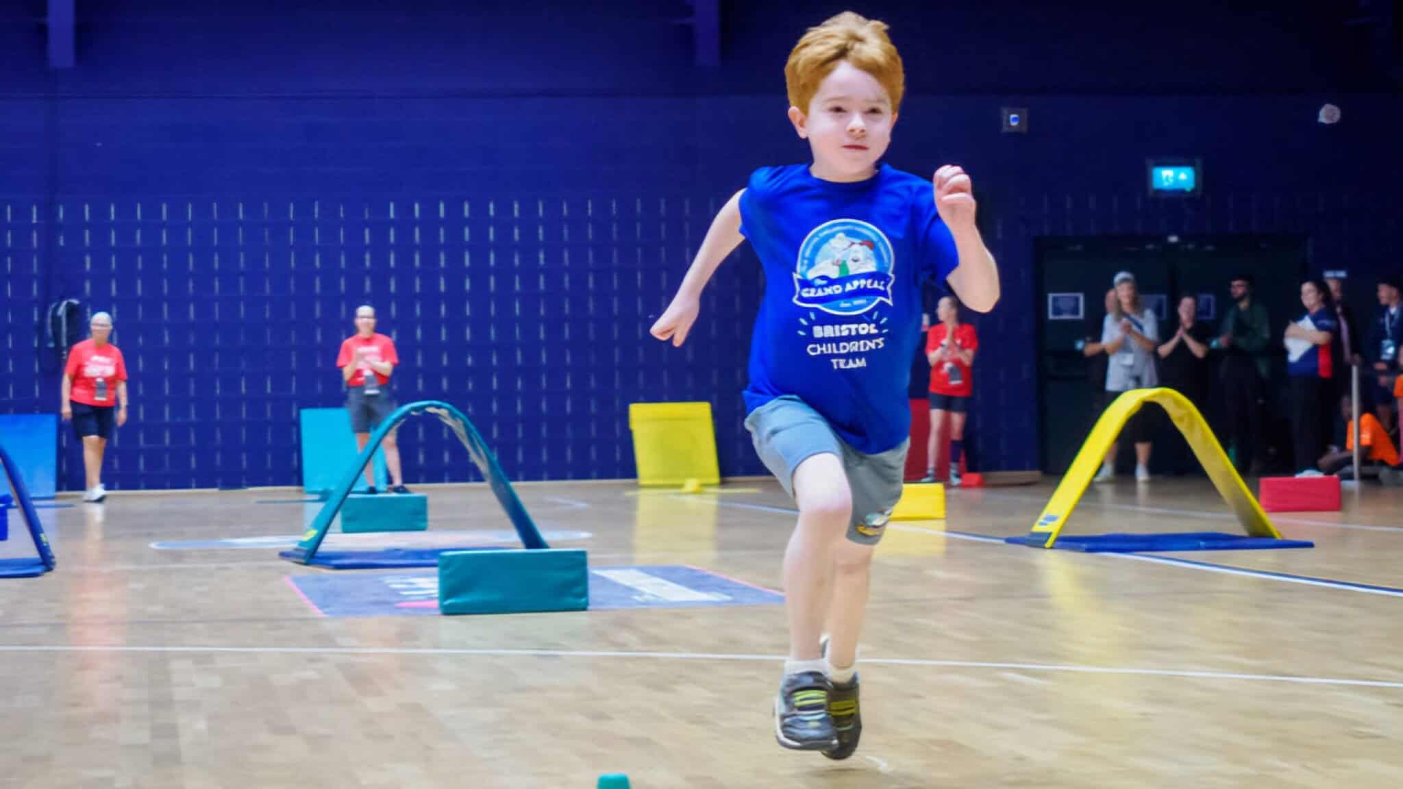 Noah competing at the games.